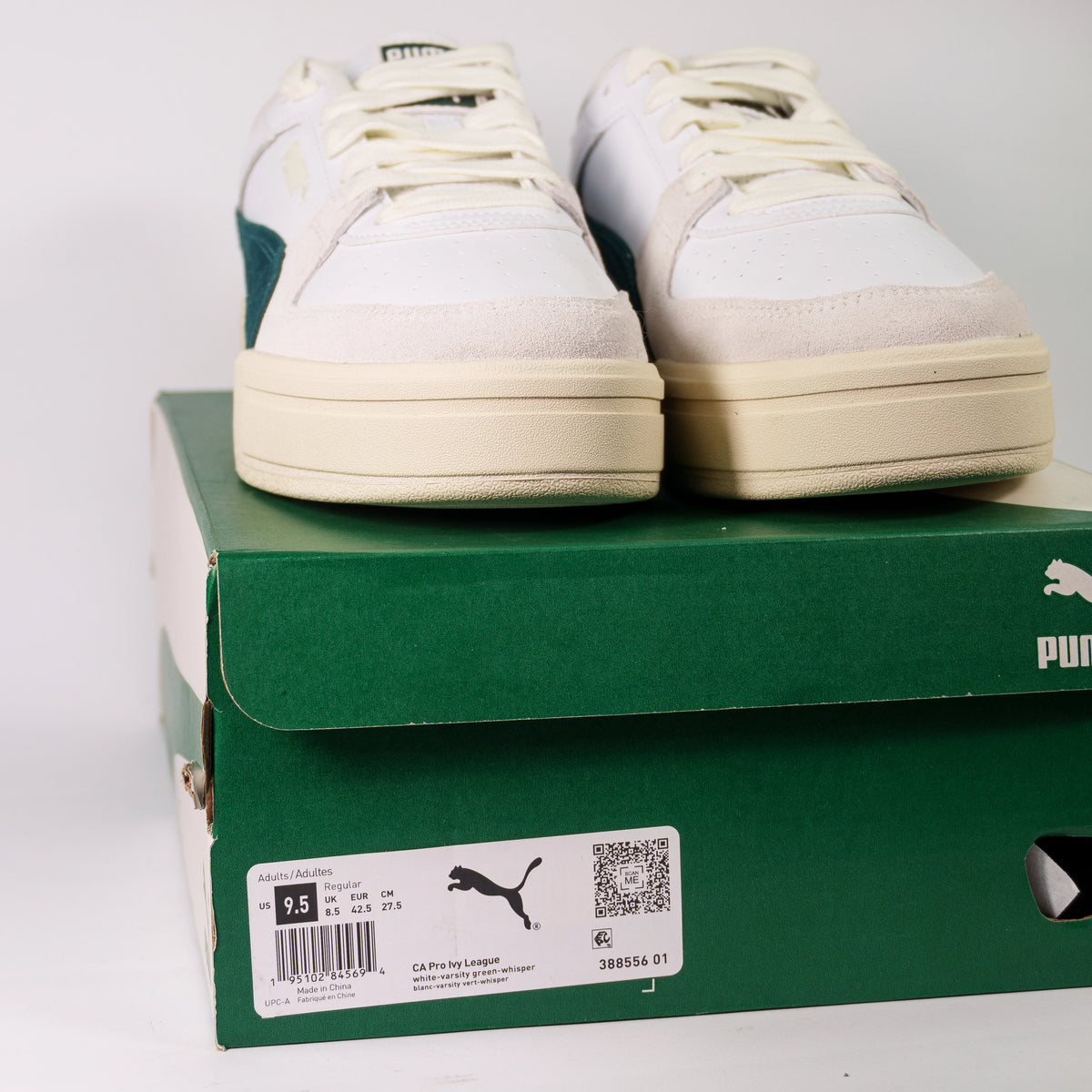 Puma CA Pro Ivy League White Varsity Green