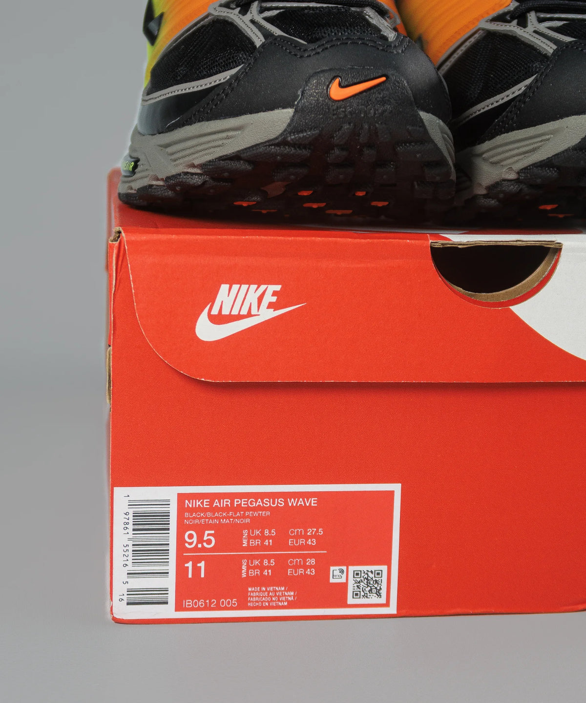 Nike Air Pegasus Wave Black Flat Pewter