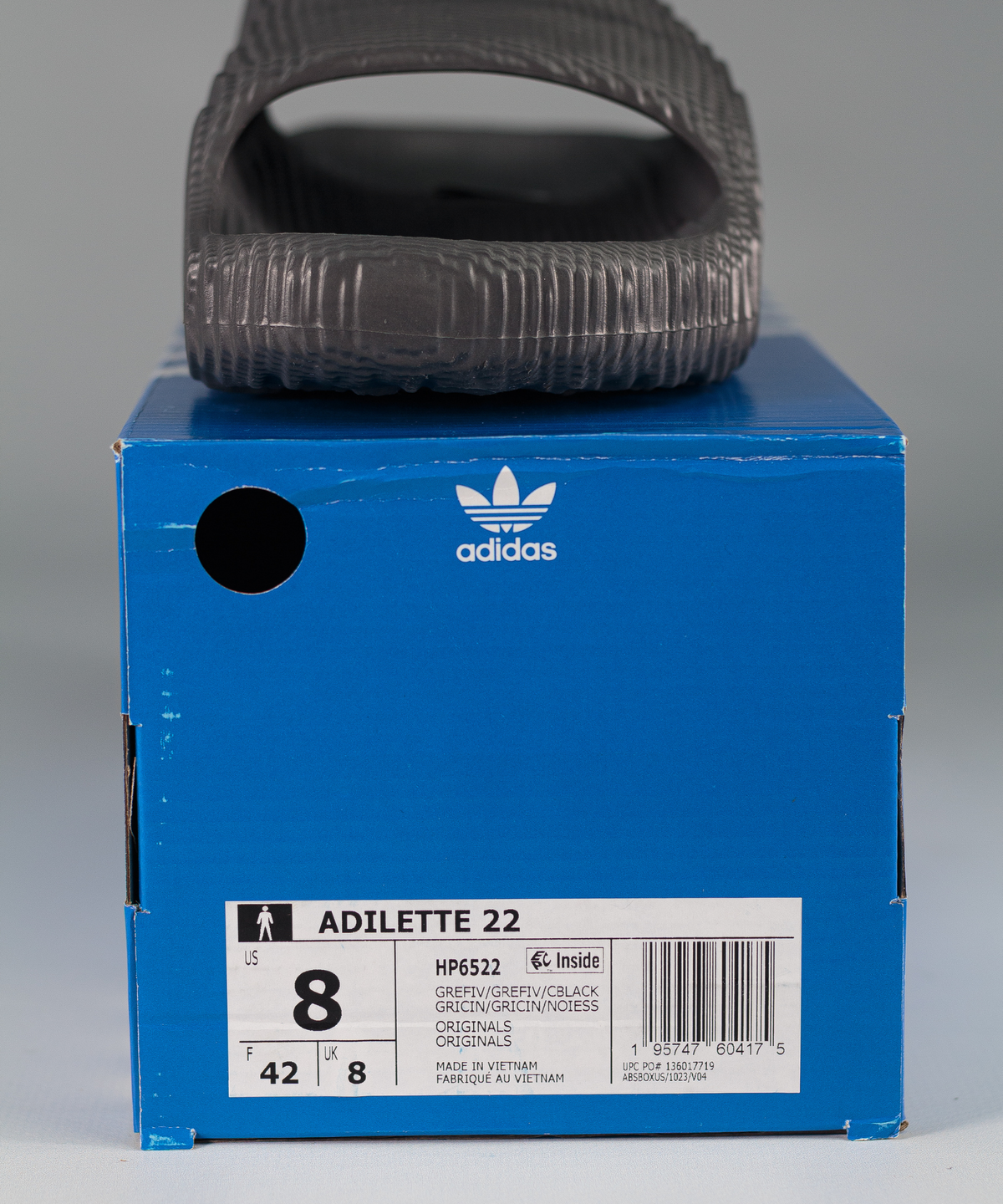 Тапочки Adidas Adilette 22 Slider Space Gray