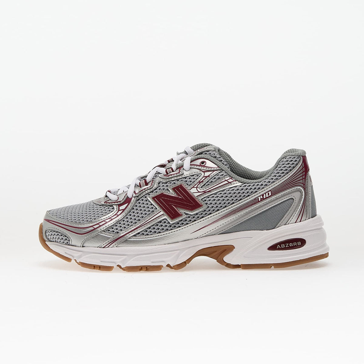 New Balance 740 Slate Grey Monarch Burgundy