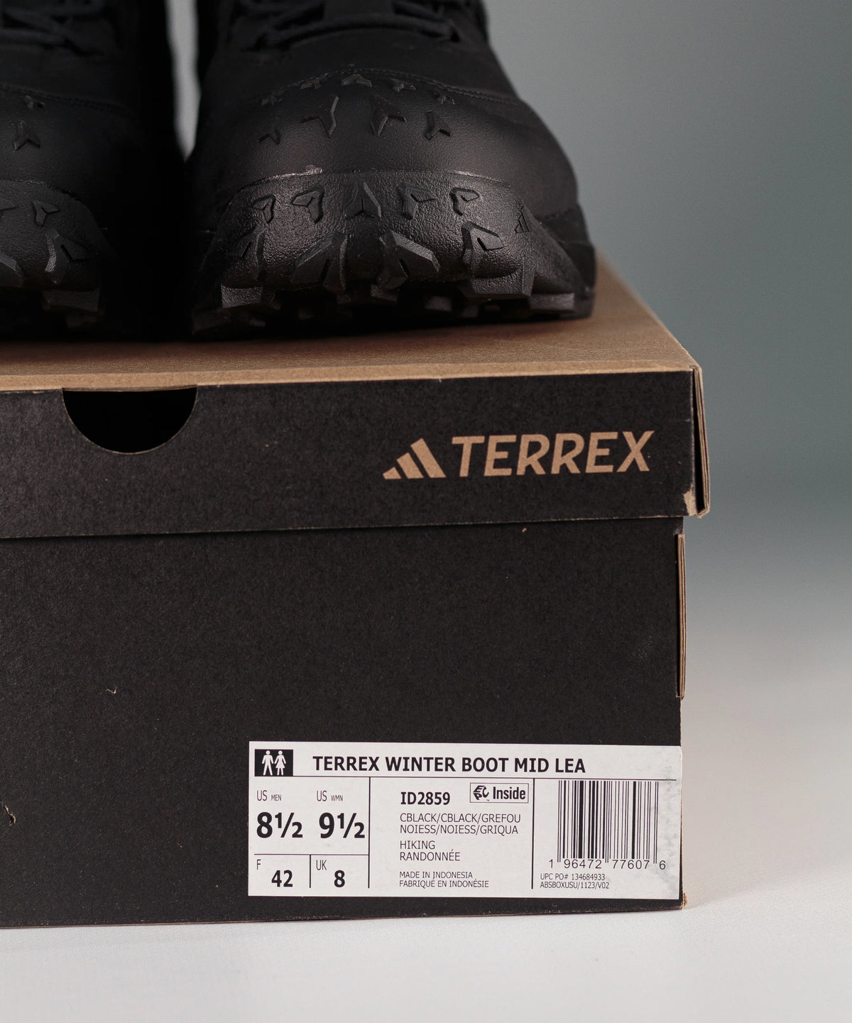 Adidas Terrex Leather Mid Cut Cold.Rdy Boots Black Wnt