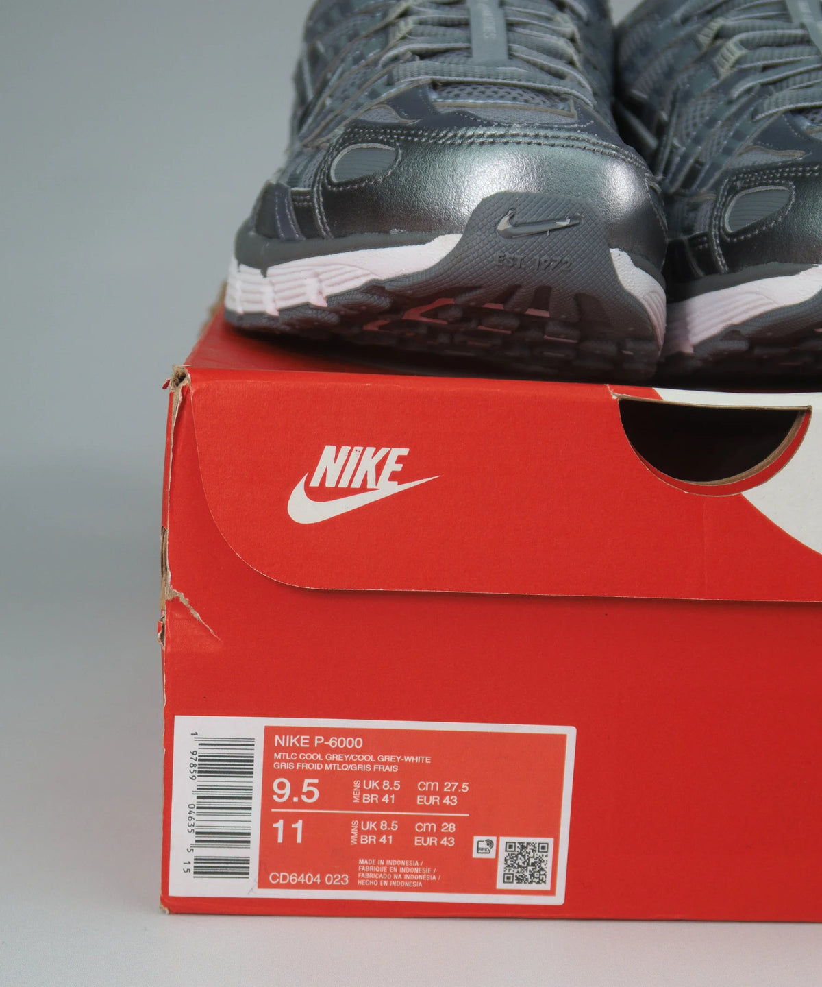 Nike P-6000 Metallic Cool Grey