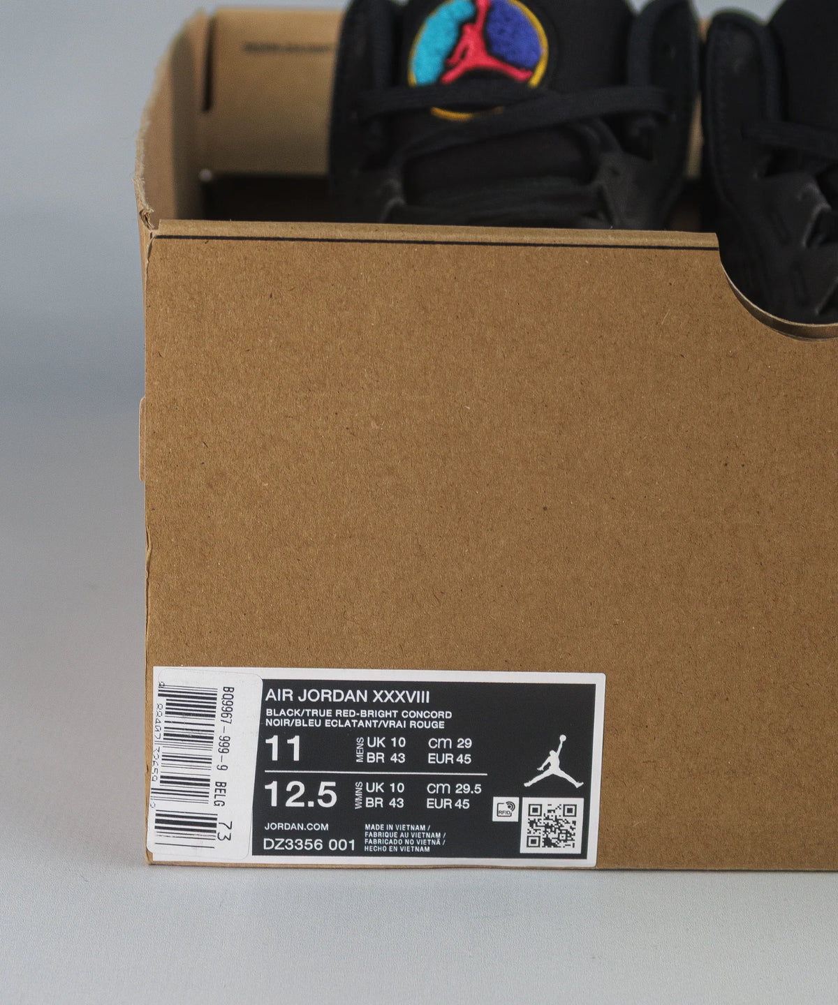 Nike Air Jordan 38 XXXVIII Black Aqua