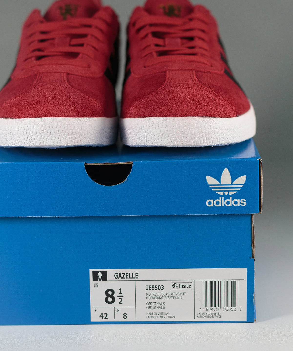 Adidas Gazelle Red & Black Manchester United