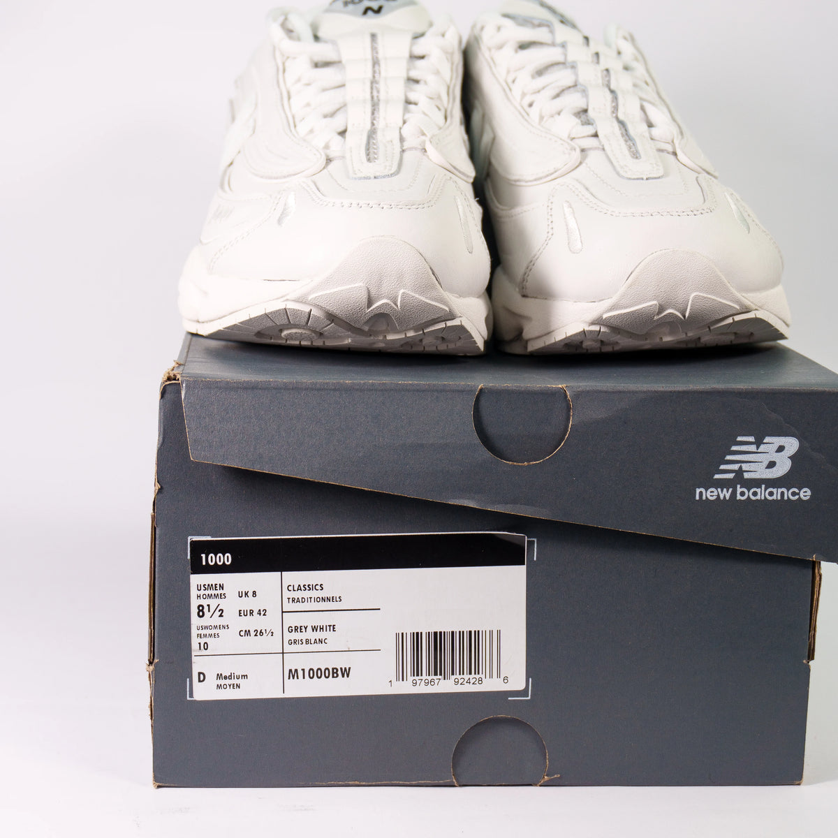 New Balance 1000 Sea Salt Leather White