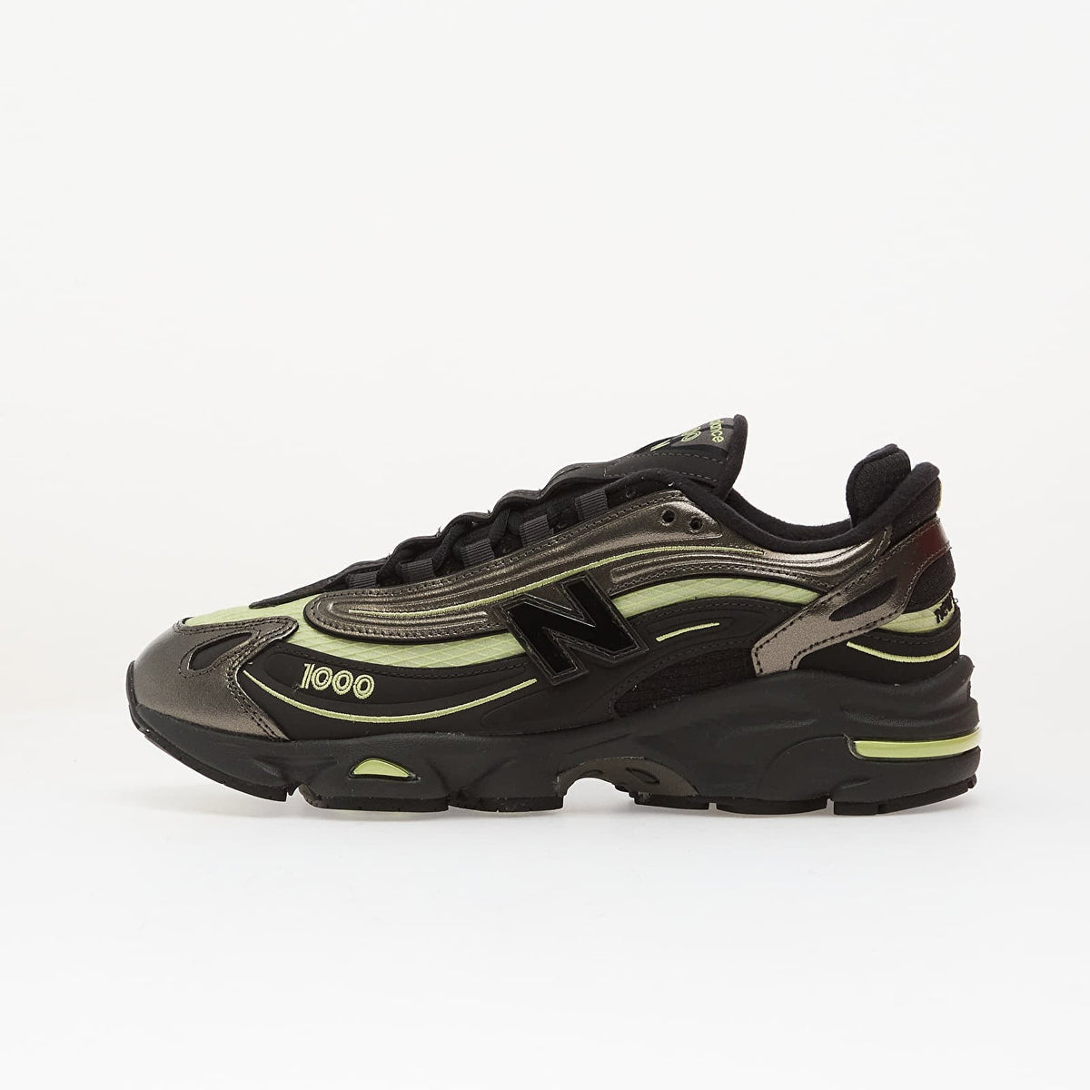 New Balance 1000 Black Metallic Dry Lime Ykk