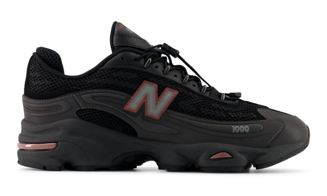 New Balance 1000G Black Metallic Red Rock Reflective