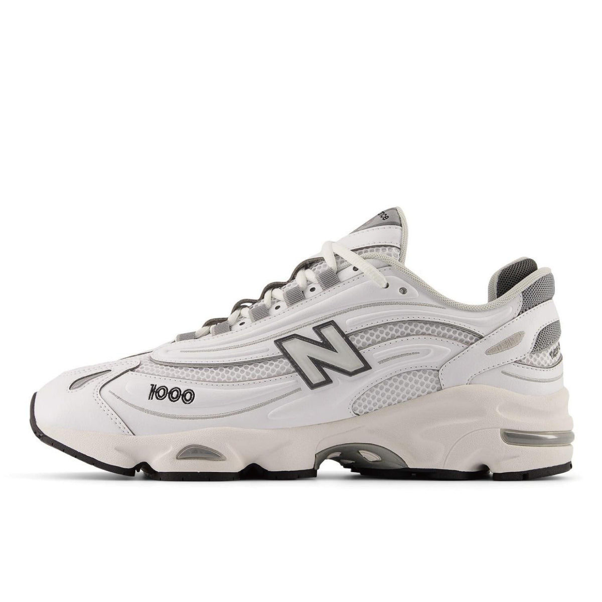 New Balance 1000 White with Grey Matter