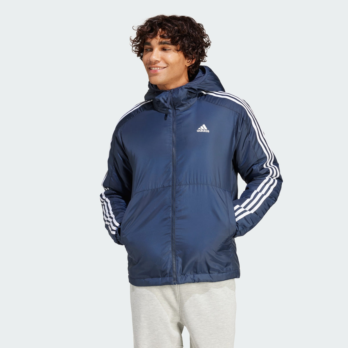 Куртка Adidas Essentials 3-Stripes Insulated Jacket Navy
