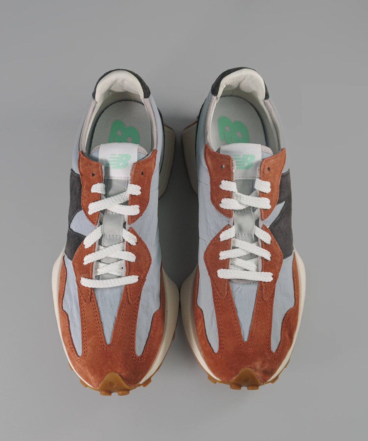 New Balance 327 оранжево-сірий