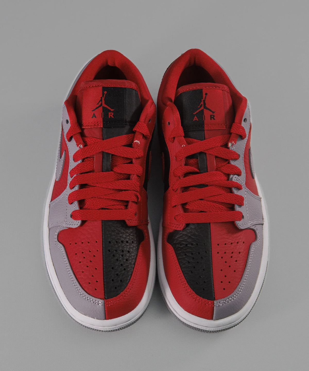 Nike Air Jordan 1 Low SE Split Alternates Grey & Red Wms