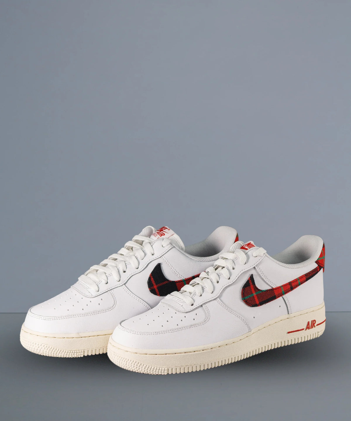 Nike Air Force 1 Low Plaid White Red