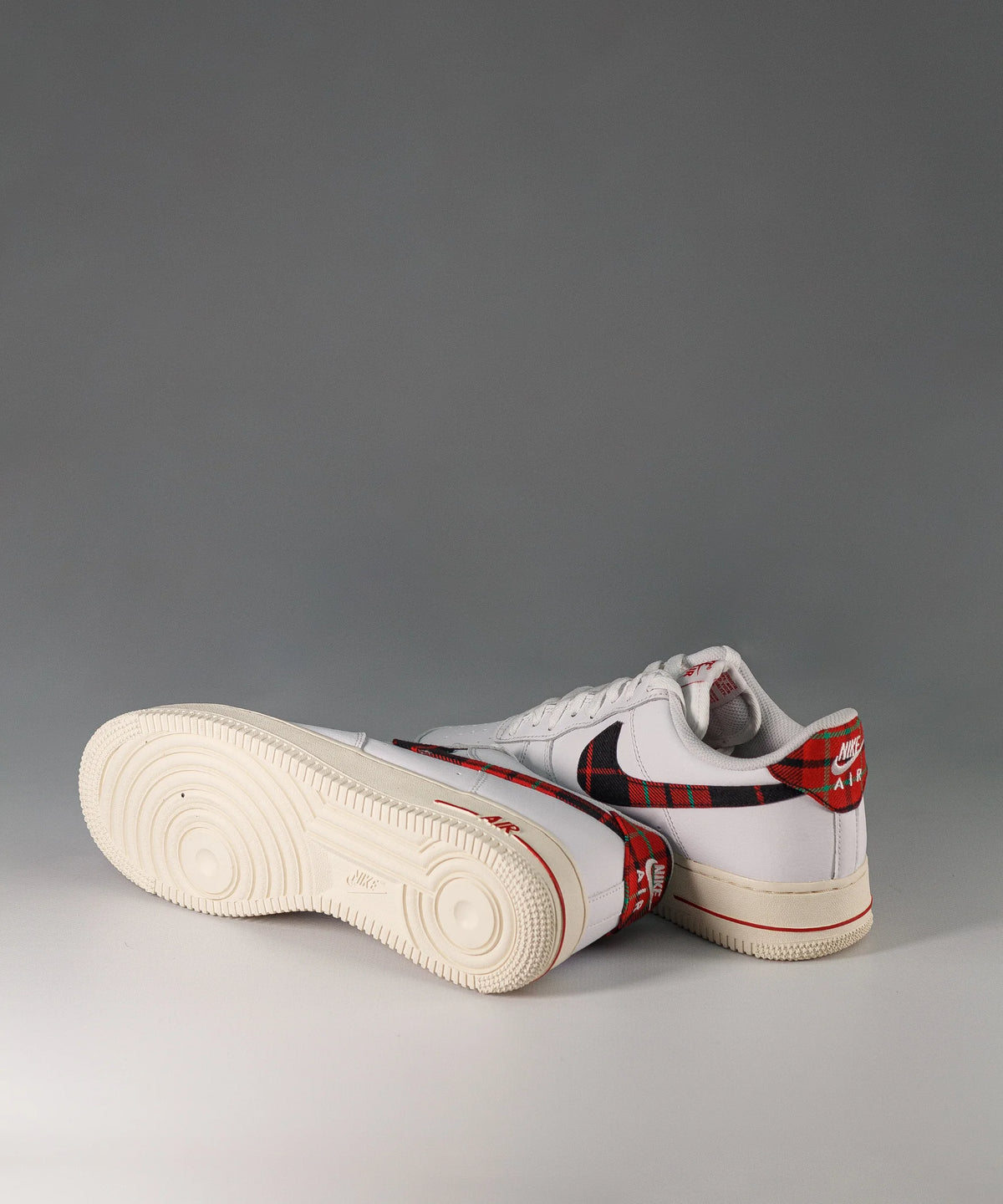 Nike Air Force 1 Low Plaid White Red
