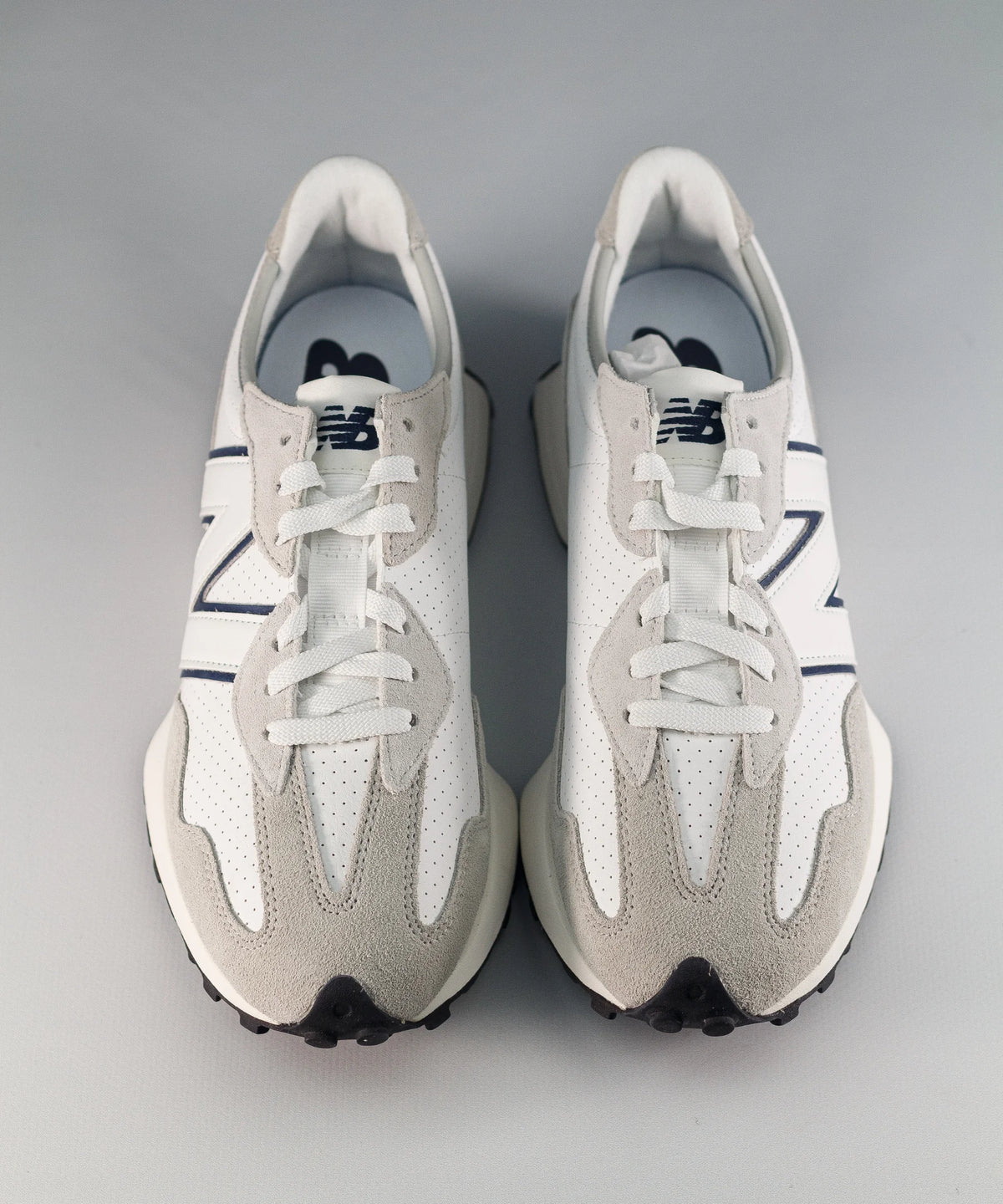 New Balance 327 Leather White & Grey