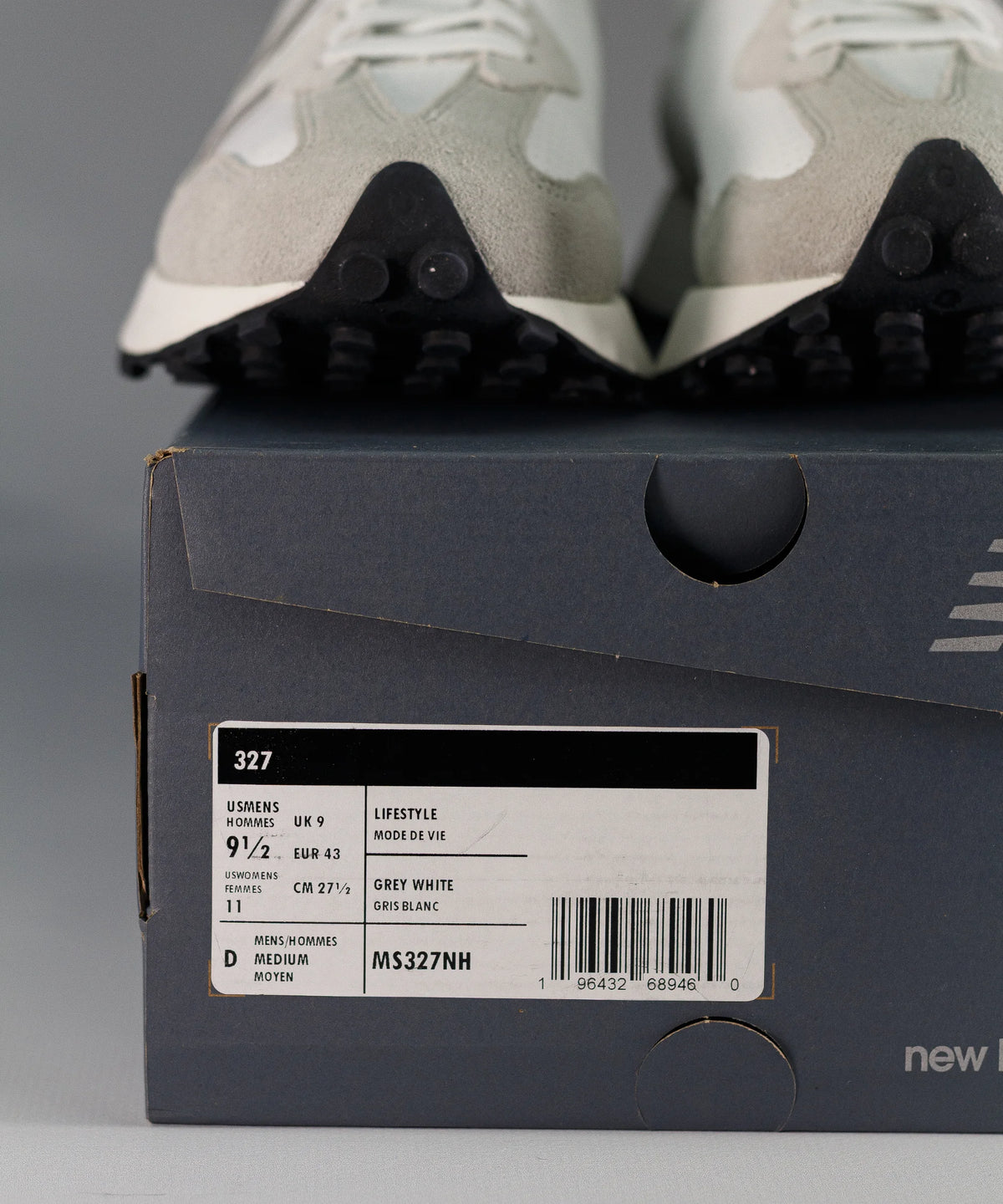 New Balance 327 Leather White & Grey