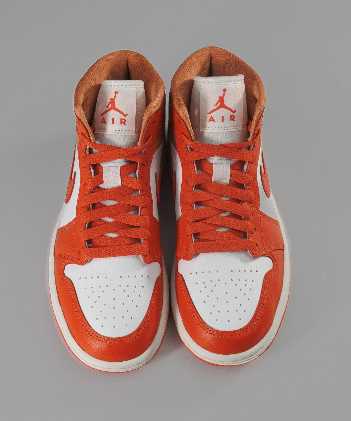 Nike Air Jordan 1 Mid White & Orange Wms