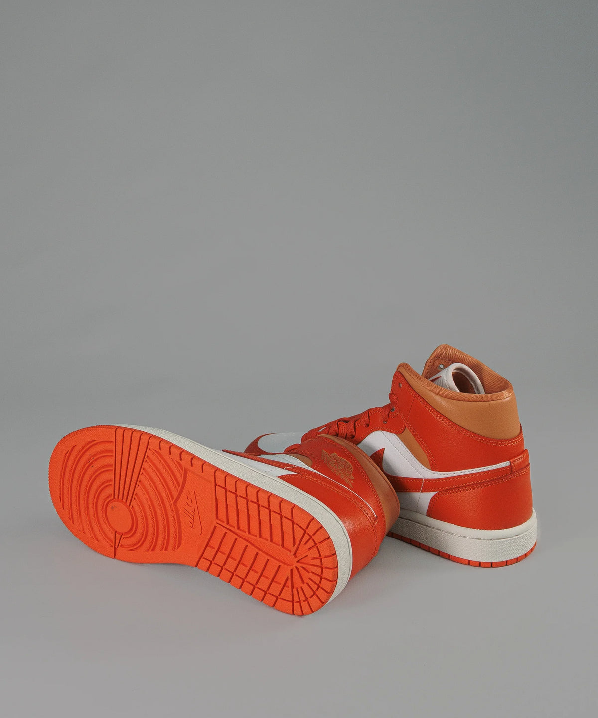 Nike Air Jordan 1 Mid White & Orange Wms