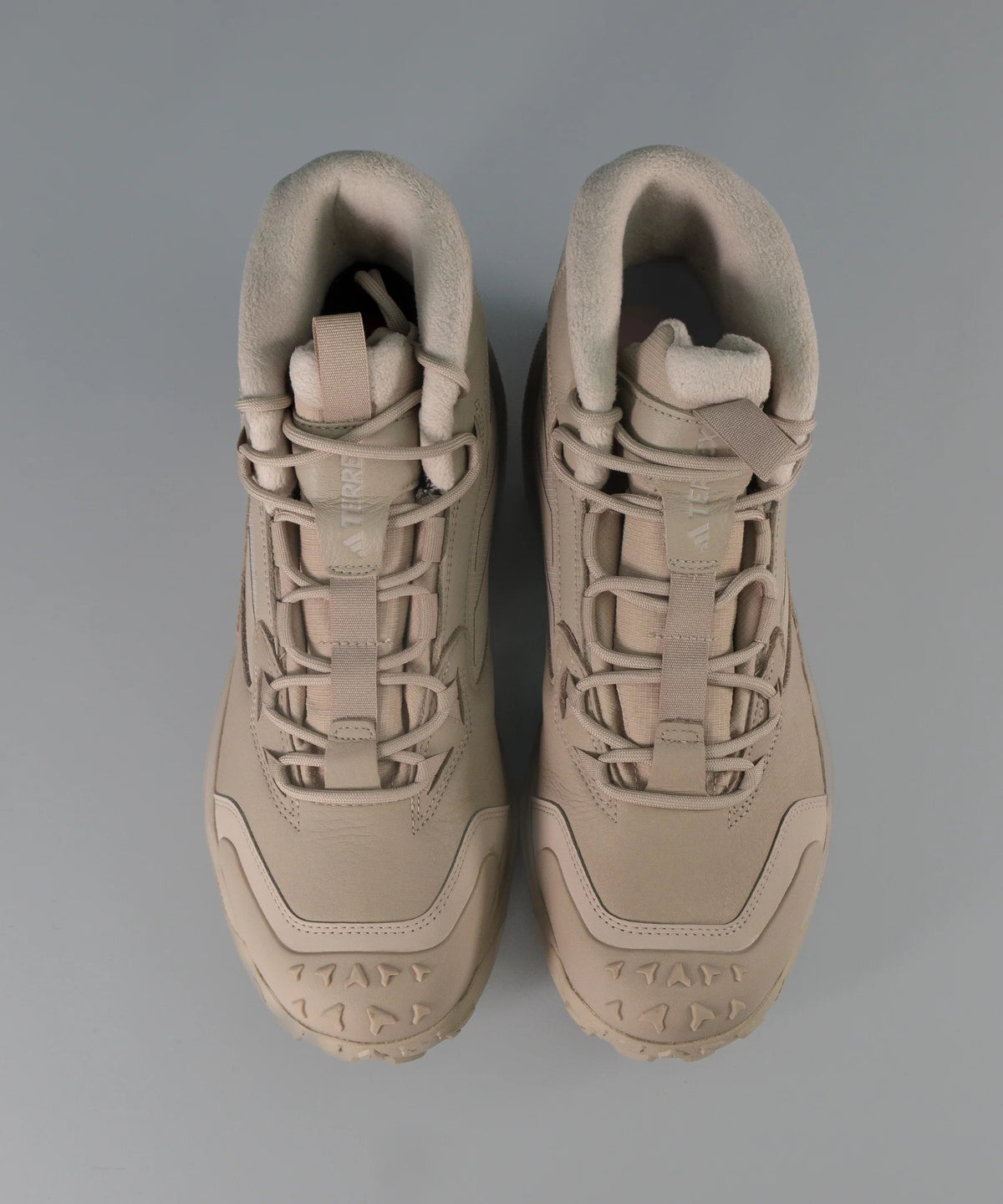 Adidas Terrex Leather Mid Cut Cold.Rdy Boots Beige Wnt