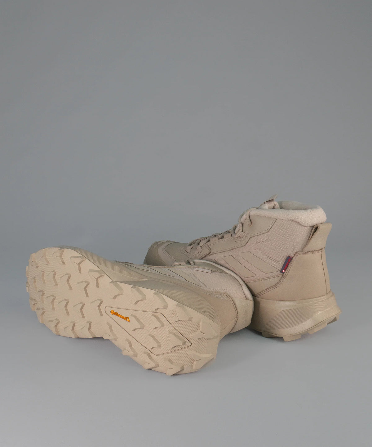 Adidas Terrex Leather Mid Cut Cold.Rdy Boots Beige Wnt