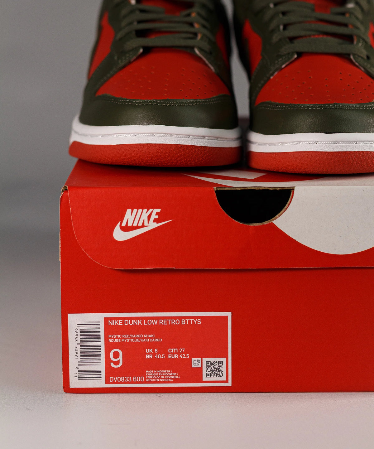 Nike Dunk Low Retro Red & Olive