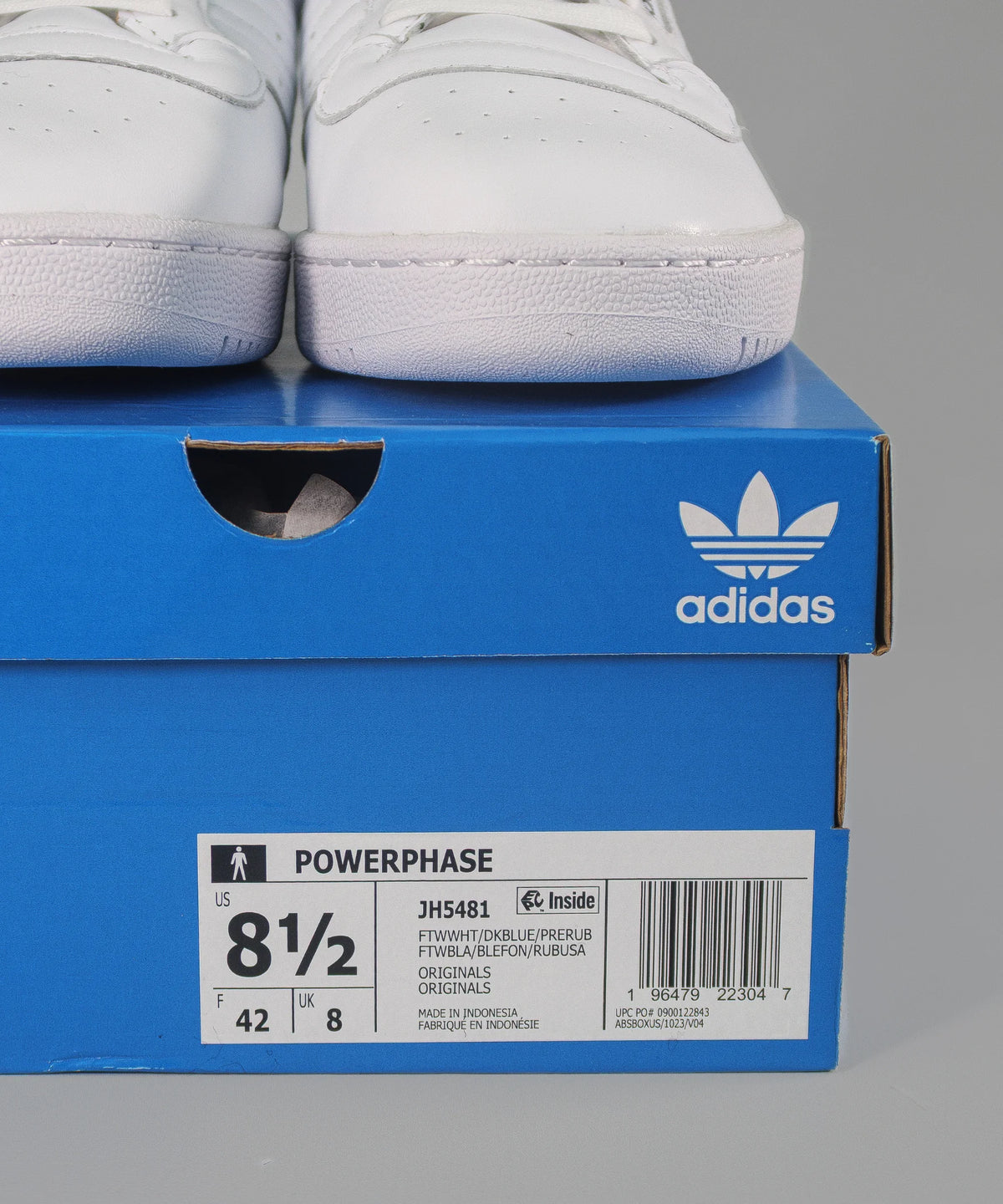 Adidas Powerphase White Leather