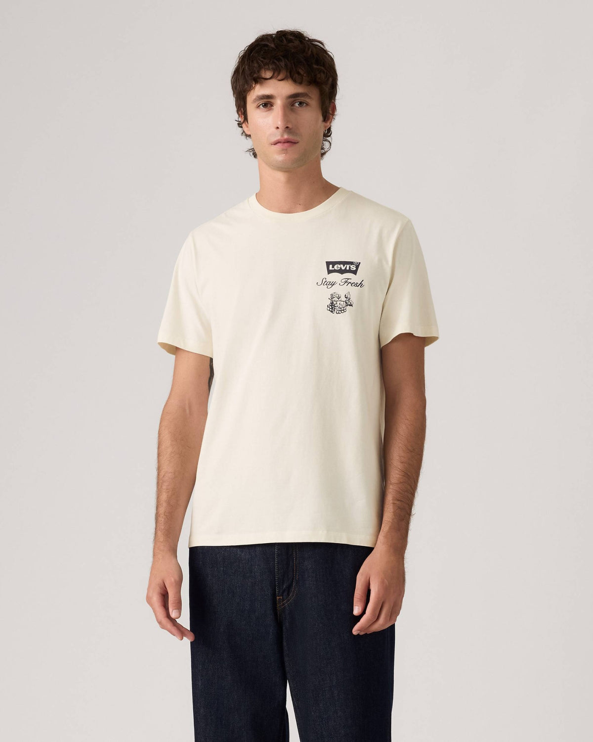 Футболка Levis Graphic Crewneck All Fresh Food White T-shirt