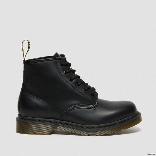 Dr. Martens 101 Smooth Black 6 Eye Boots