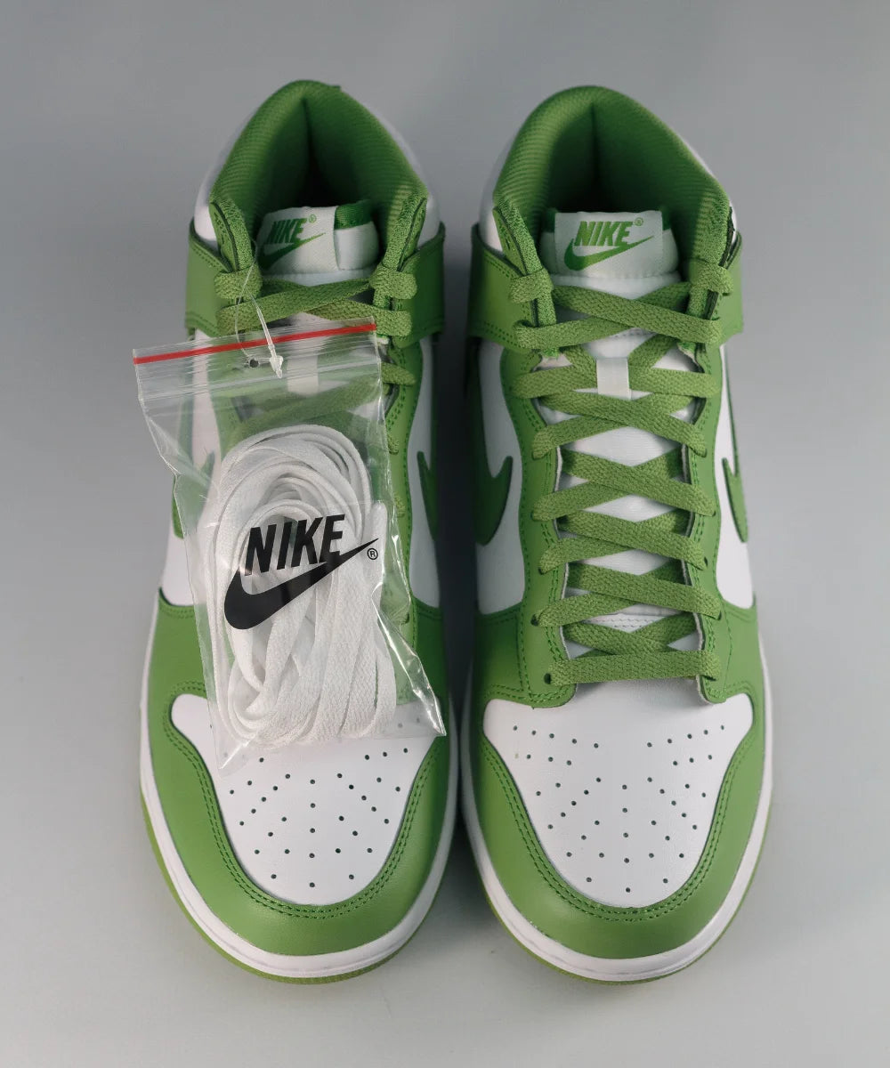 Nike Dunk Hi Retro White & Green Chlorophyll