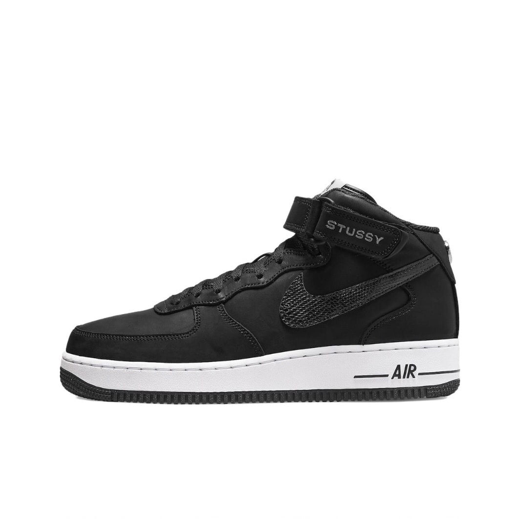 Nike x Stussy Air Force 1 Mid Black Luxe