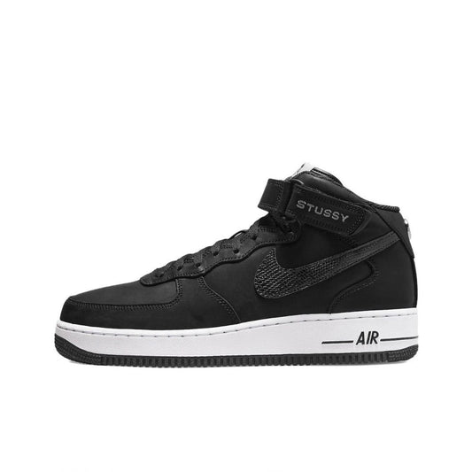 Nike x Stussy Air Force 1 Mid Black Luxe