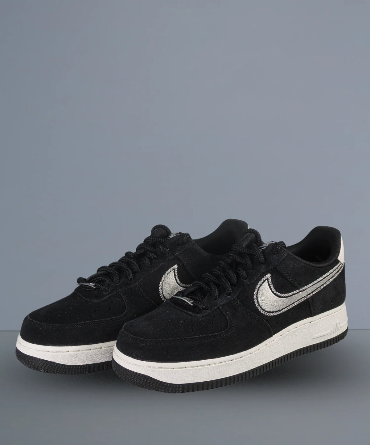 Nike Air Force 1 Low LV8 Black Sail Embroidered