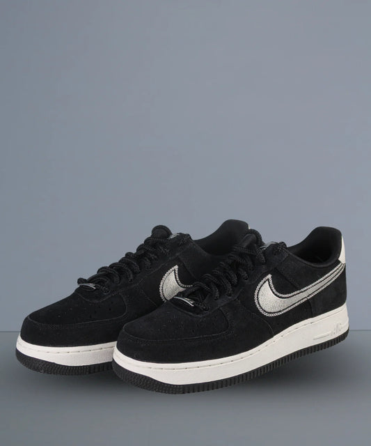 Nike Air Force 1 Low LV8 Black Sail Embroidered