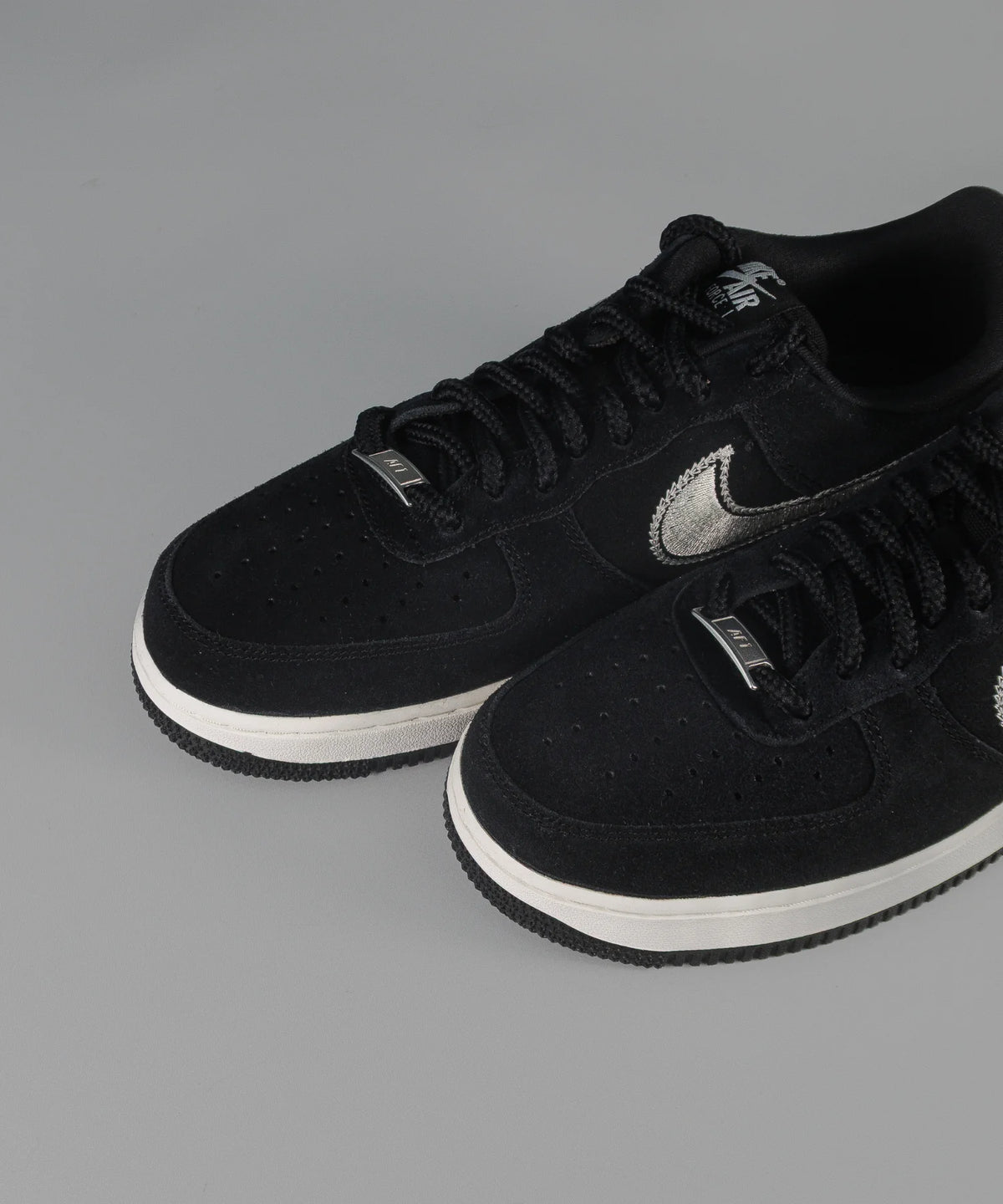 Nike Air Force 1 Low LV8 Black Sail Embroidered