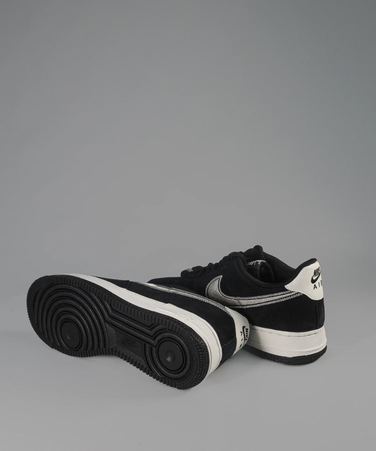 Nike Air Force 1 Low LV8 Black Sail Embroidered