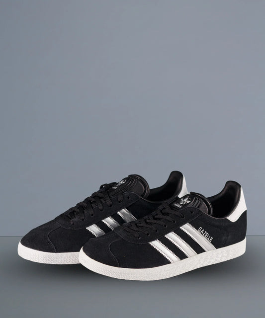 Adidas Originals Gazelle Black & Silver Wms
