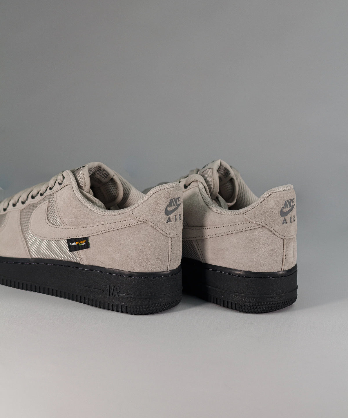Nike Air Force 1 Low Light Grey & Black Cordura