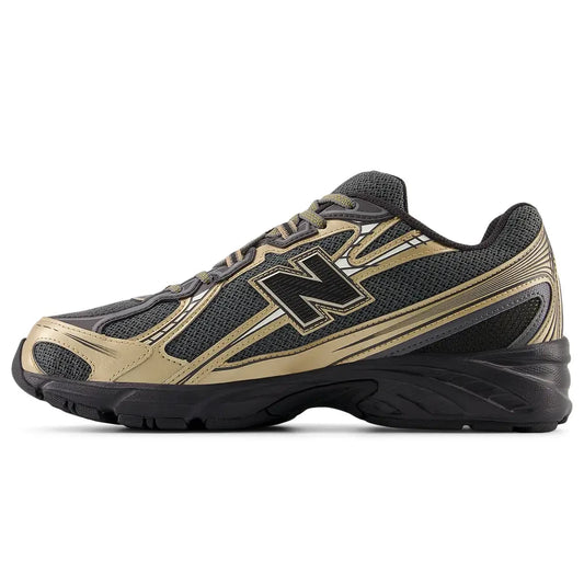 New Balance 740 Black Gold Cement Castlerock