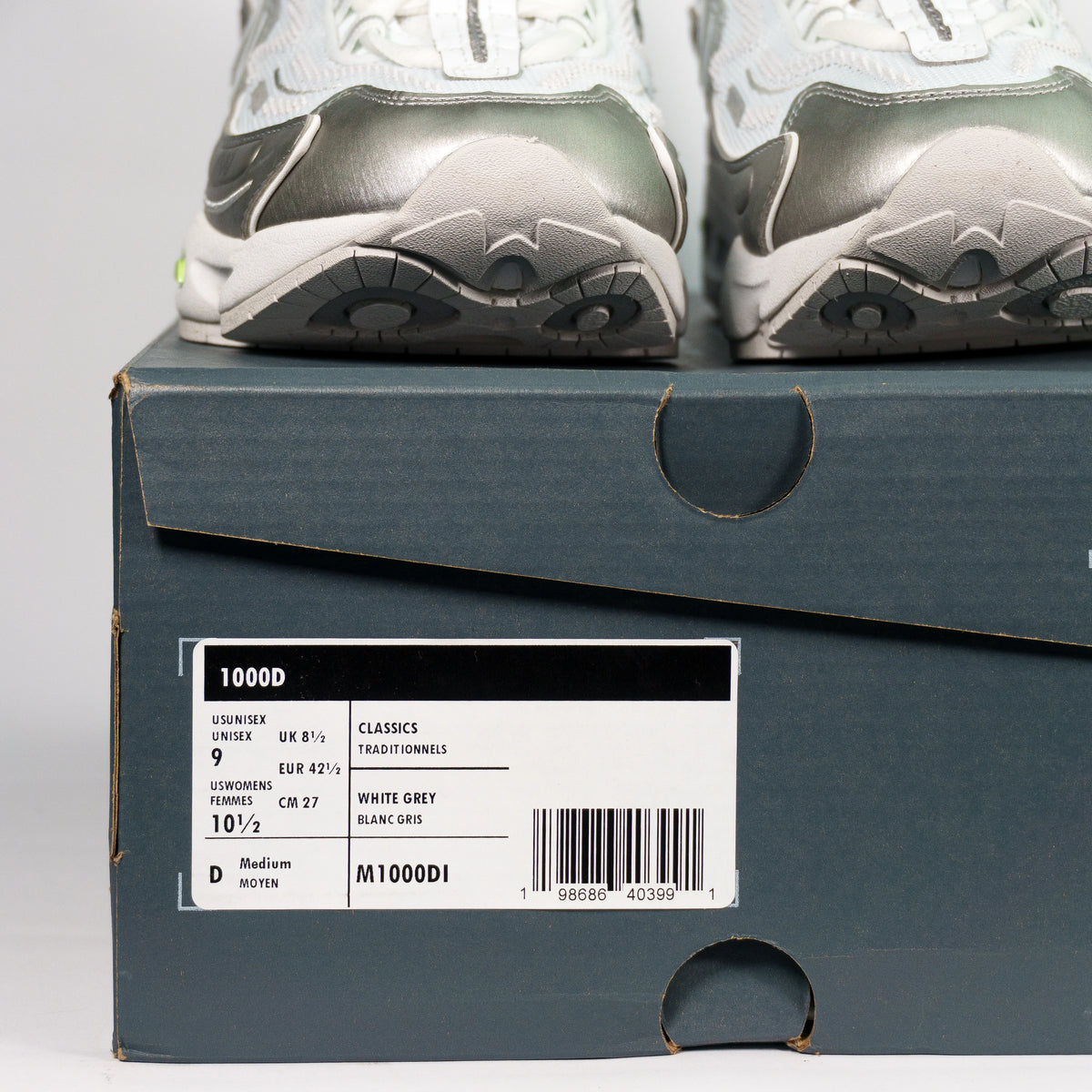 New Balance 1000D Silver Metallic Mint Flash