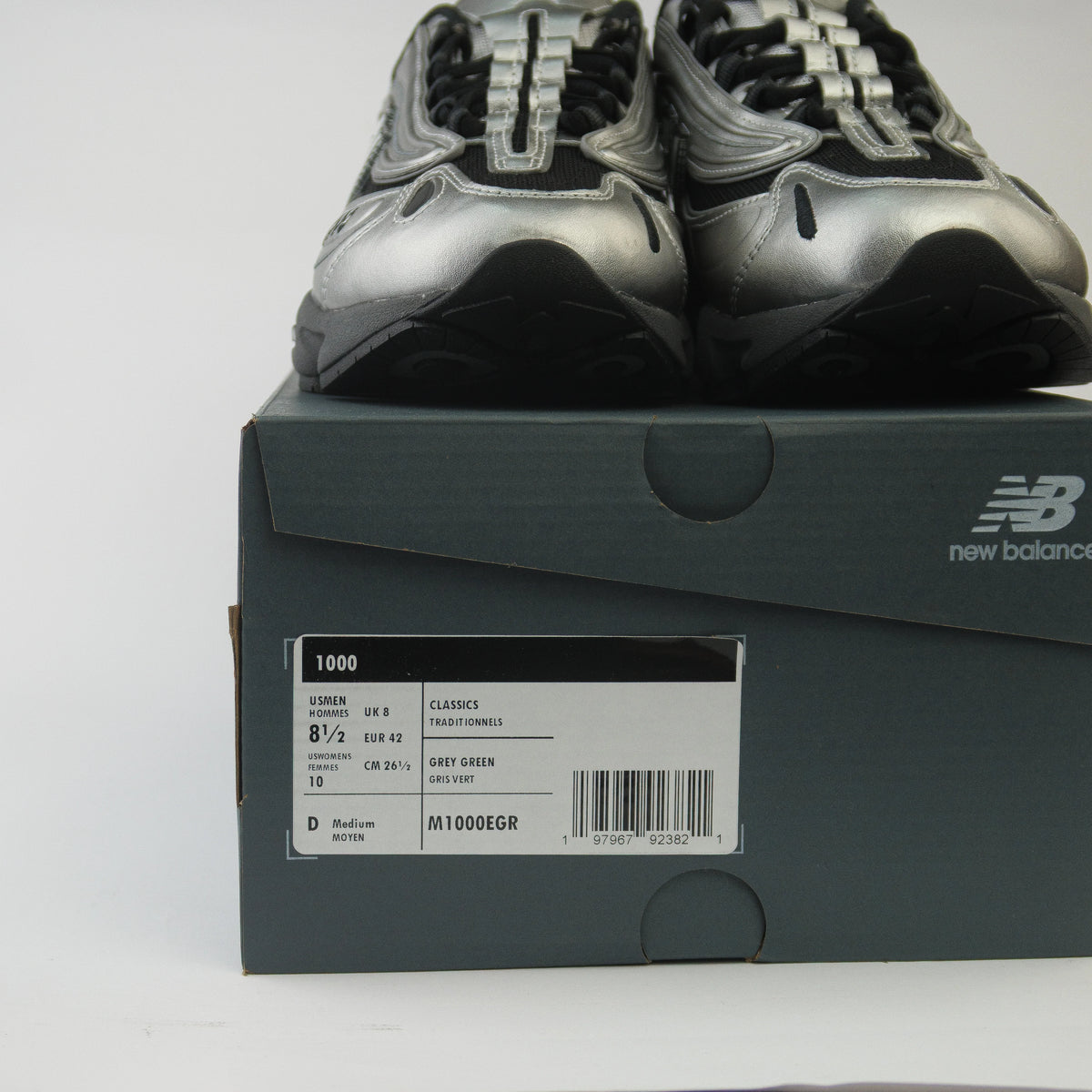 New Balance 1000 Silver Metallic Black