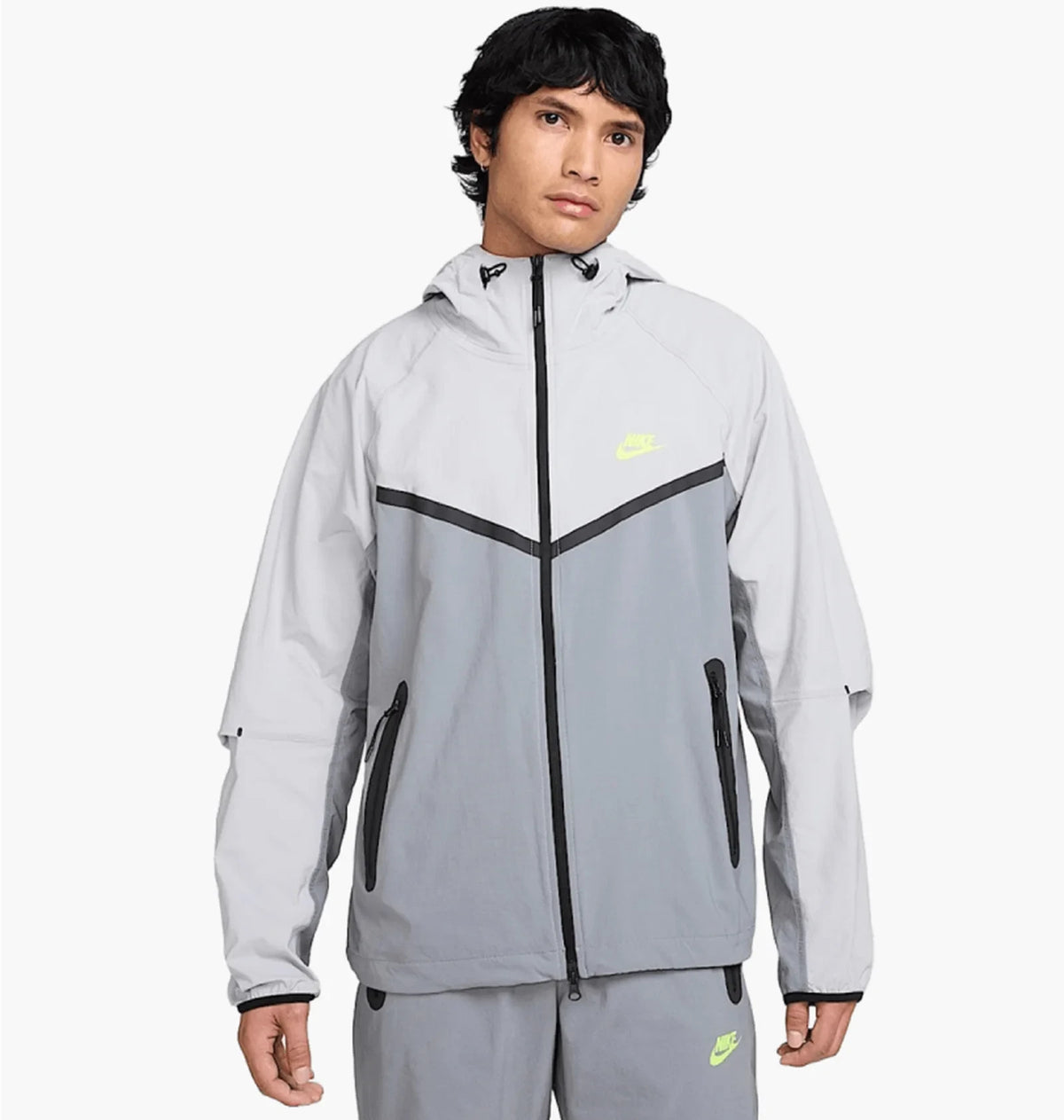 Вітровка Nike Tech Woven Full-Zip Windrunner Jacket Grey Green