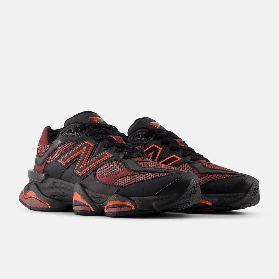 New Balance 9060 Black Red Leather