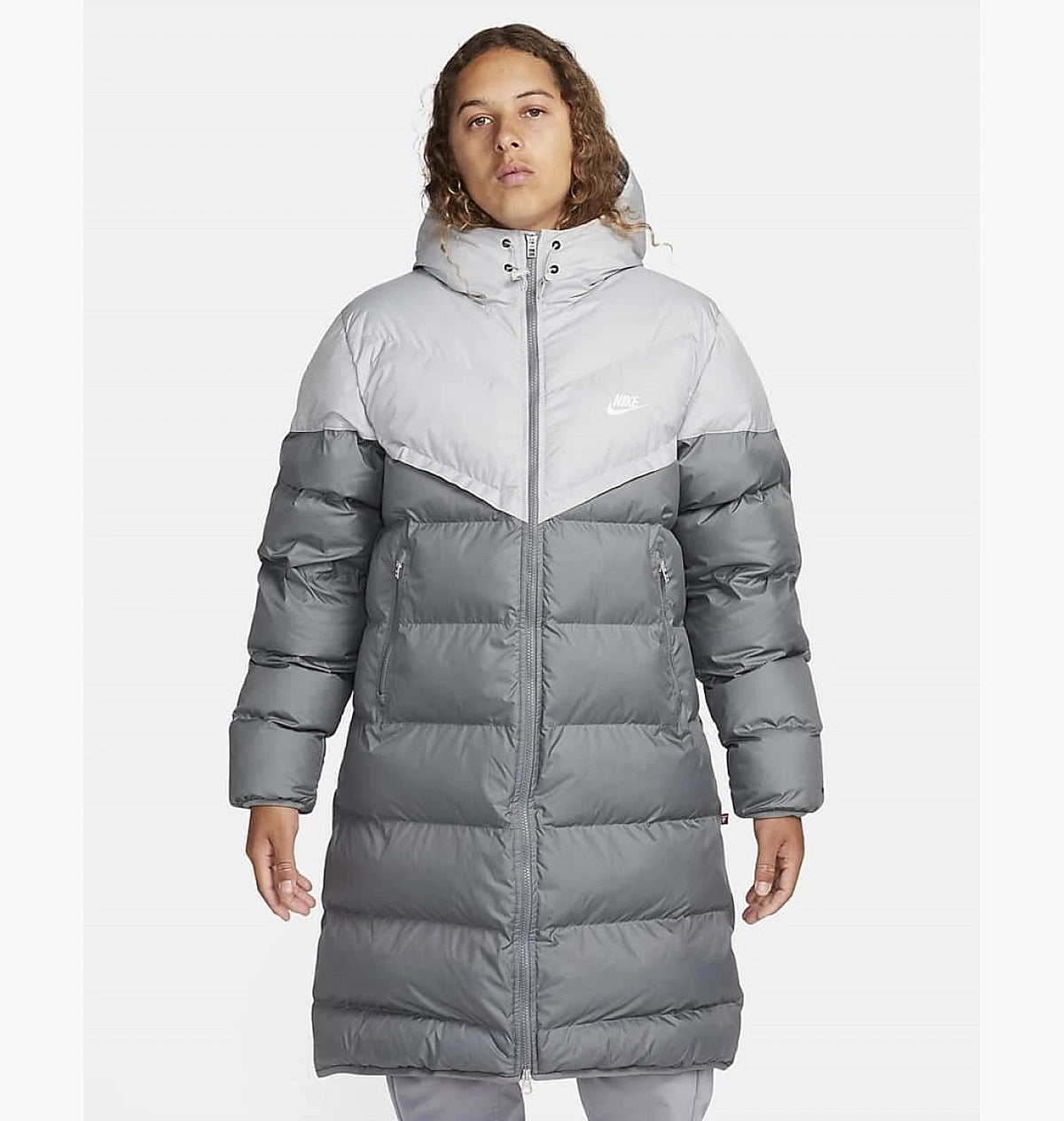 Пуховик Nike Storm-Fit Windrunner Primaloft Grey & White